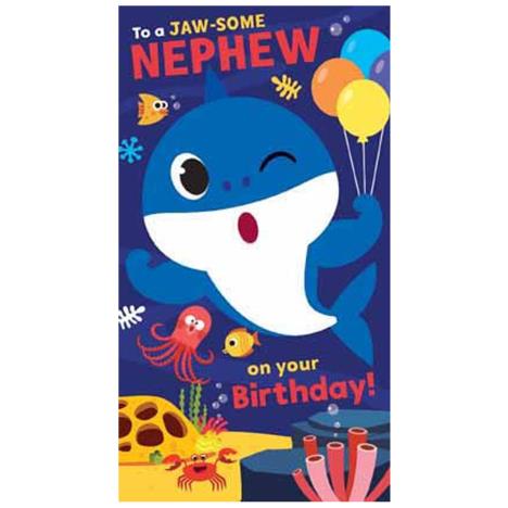 Jaw-some Nephew Baby Shark Birthday Card £2.45